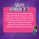 Skillmatics Waxy Stick Art Kit - 100 Bendable & Reusable Waxy Sticks for Mess-Free DIY Fun, Pretty Pictures with Unicorns & Princesses, Creative Gifts for Girls & Boys Ages 5, 6, 7, 8, 9, 10, 11, 12 Skillmatics