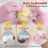 LET'S RESIN 4-in-1 Hamster Silicone Molds for Taba Squishy, 3D Animal Molds to Make Decompression and Cute Birthday Gift for Hamster Lover, Flexible and Durable Resin Mould LET'S RESIN