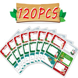 120 PCS Christmas Tags Stickers, Merry Xmas Gift Tags & Labels Christmas Stickers Labels Jxuane
