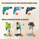 Square Hole Drill Bit Adapter and 4 pcs Square Hole Drill Bits, Easy Installation and Disassembly Mortising Attachment for Drill Press, Mortise Machine, Power Tool Accessory for Drill Machines Yuqutum