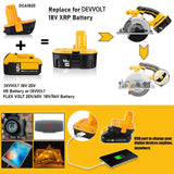 TenHutt 【with USB】 Replace for Dewalt 18V to 20V Battery Adapter Converter DCA1820 for Dewalt 18V Tools, Convert Dewalt 20V Battery DCB203 DCB206 to Dewalt 18V XRP NiCd NiMh Battery DC9098 DC9096 TenHutt