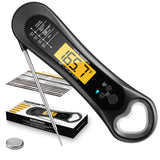Meat Thermometer Digital, Instant Read Meat Thermometer for Grill and Cooking, with Bottle Opener, Backlight & Calibration Food Thermometer, Kitchen Gadgets for BBQ, Turkey, Candy, Liquids Biison