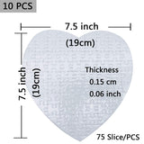 10 Sets Blank Sublimation Heart-Shaped Jigsaw Puzzle with 75 Pieces DIY Heat Press Transfer Crafts Thermal Transfer Puzzle Wholesale Thermal Transfer Pearl Puzzle Blank Puzzle MS WGO