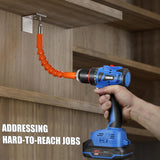 Vniissok Cordless Drill Set,18V Brushless Power Drill Kit with Battery and Charger, 3/8" Keyless Chuck, Variable Speed, Drill Driver Bits Kit for Drilling and Tightening/Loosening Screws Vniissok