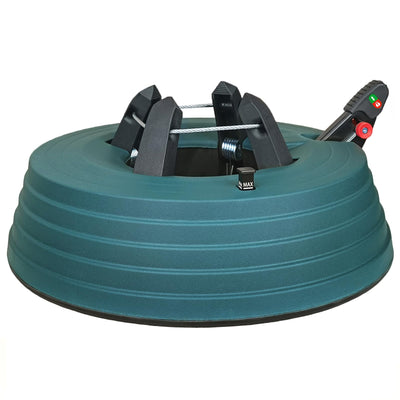 Leejec Christmas Tree Stand with Water Reservoir, Fast Clamped 6 Ft Real Tree with 5.1" Diameter, Water Level Indicator Equipped, No Assembly Required