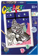 Ravensburger Sleepy Kitties Paint by Numbers Kit for Kids - 20213 - Painting Arts and Crafts for Ages 11 and Up Ravensburger
