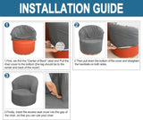 SFYZHMME Jacquard Swivel Barrel Chair Cover, Soft Polar Fleece Swivel Accent Chair Slipcover,Modern Barrel Chair Slipcover for Round Club Armchair (Navy) SFYZHMME