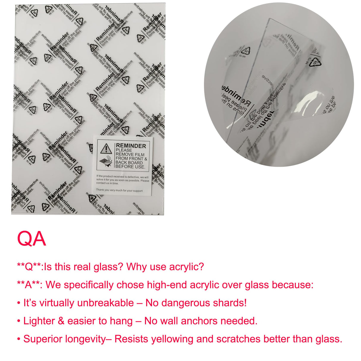 LUCKYLIFE 8x10 Picture Frame Distressed White for Wall Mounting or Tabletop Display, 2 Pack LUCKYLIFE