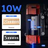 ATOMSTACK 10W Laser Engraver, A10 PRO V2 Laser Cutter, 0.06mm High Accuracy Laser Engraving Machine for Wood and Metal, Dark Acrylic, Glass, Leather ATOMSTACK