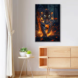 JOOZ Paint by Numbers Kit for Adults with Frame Tiger Paint by Number with Easel Animal Adult Paint by Number Kits on Canvas DIY Paint by Number for Adults for Gift Home Wall Decor 7.87x11.81 Inch JOOZ