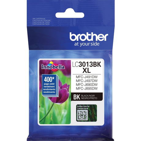 Brother Printer High Yield Ink Cartridge Page Up To 400 Pages Black (LC3013BK), Standard Brother