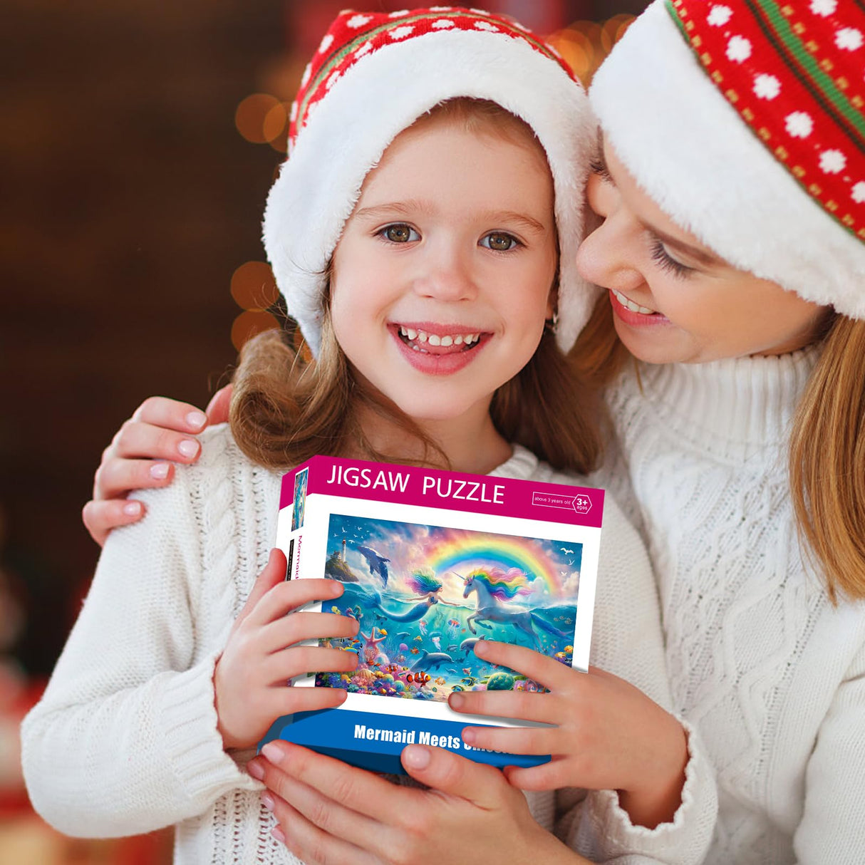 100 Piece Puzzles for Kids Ages 6-8 8-10 Mermaid Unicorn Puzzle for Girls 4-6 Years Old 100 Piece Jigsaw Puzzle for Adults Toddler Children Learning Educational Puzzles Toys Gifts for Girls Boys Yokachi