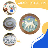 3 Sets Upgraded Wood Embroidery Frames with Bamboo Hoops, 8 Inch Round Embroidery Display Frame for Finished Cross Stitch and DIY Art Craft Sewing Ornaments (Easier to Install) JoyHuaTrade