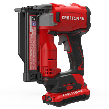 CRAFTSMAN V20 Pin Nailer Kit, 23 Gauge, Cordless, Battery and Charger Included (CMCN623C1) - WoodArtSupply