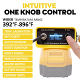 Deackimei Cordless Soldering Iron Station for Dewalt 20V Max Battery, Temperature Adjustable, Auto Sleep & Low Voltage Protection, °C/ºF Conversion, OLED Digital Display, Lead-Free Solder (Tool Only) Deackimei