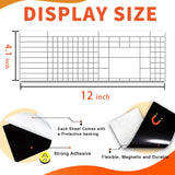 10 Pack Bumper Sticker Magnet, 4"x12" Flexible Magnetic Bumper Sticker with Self Adhesive, Cut-to-Size Bumper Sticker Magnetizer, Turn Any Decal Into a Magnet XIHEYOMI