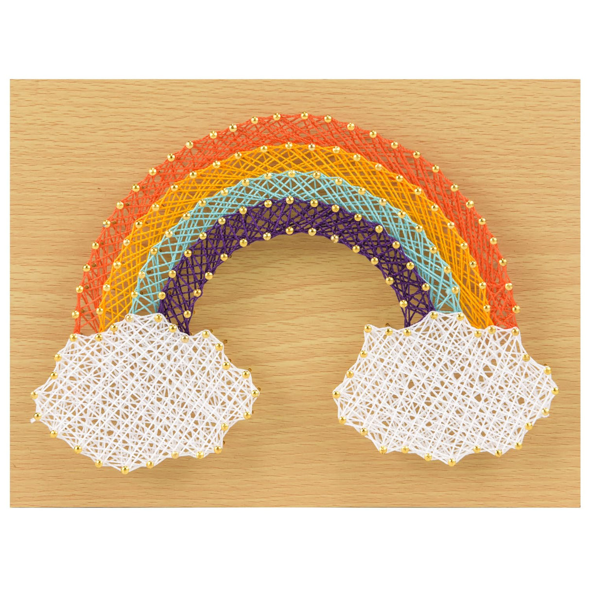 CraftMelonMelon DIY 3D String Art Kit for Adults Beginners - Rainbow Cloud Craft Kit- Beginner to Advanced Crafters, Unique Home Wall Decorations Gift，Art Crafts(5.91 inches * 7.87 inches) CraftMelonMelon