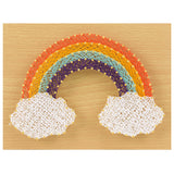 CraftMelonMelon DIY 3D String Art Kit for Adults Beginners - Rainbow Cloud Craft Kit- Beginner to Advanced Crafters, Unique Home Wall Decorations Gift，Art Crafts(5.91 inches * 7.87 inches) CraftMelonMelon