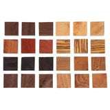 EXCEART Unfinished Wooden Block 24Pcs Wood Finger Ring Blanks Jewelry Making Wood Turning Craft Ornaments EXCEART