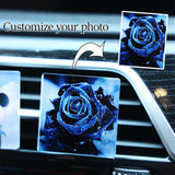 6 Pack Sublimation Blanks Car Air Vent Clips Heat Transfer Blank Car Outlet Perfume Clip Auto Diffuser Vent Clip Car Scent Diffuser Clip Car Exhaust Outlet Accessories Round Frinnovan