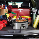 Crock-Pot 6 Quart Cook & Carry Programmable Slow Cooker with Digital Timer, Stainless Steel (CPSCVC60LL-S), pack of 1 Crock-Pot