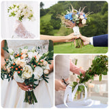 NESCCI Floral Arrangement Kit with Green Floral Tape and Wire,26 Gauge Floral Stem Wire,22 Gauge Floral Wire,Boutonniere Pin for Bouquet Stem Wrap Florist. NESCCI