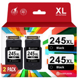 EaseFusion 245XL Ink Cartridges Replacement for Canon 245XL Black Ink Cartridges 245 XL PG-245 PG-245XL for Canon Pixma MX490 MX492 MG2522 TR4520 TS3322 TS202 MG2500 TS3122 TR4500 Printer Ink 245 EaseFusion