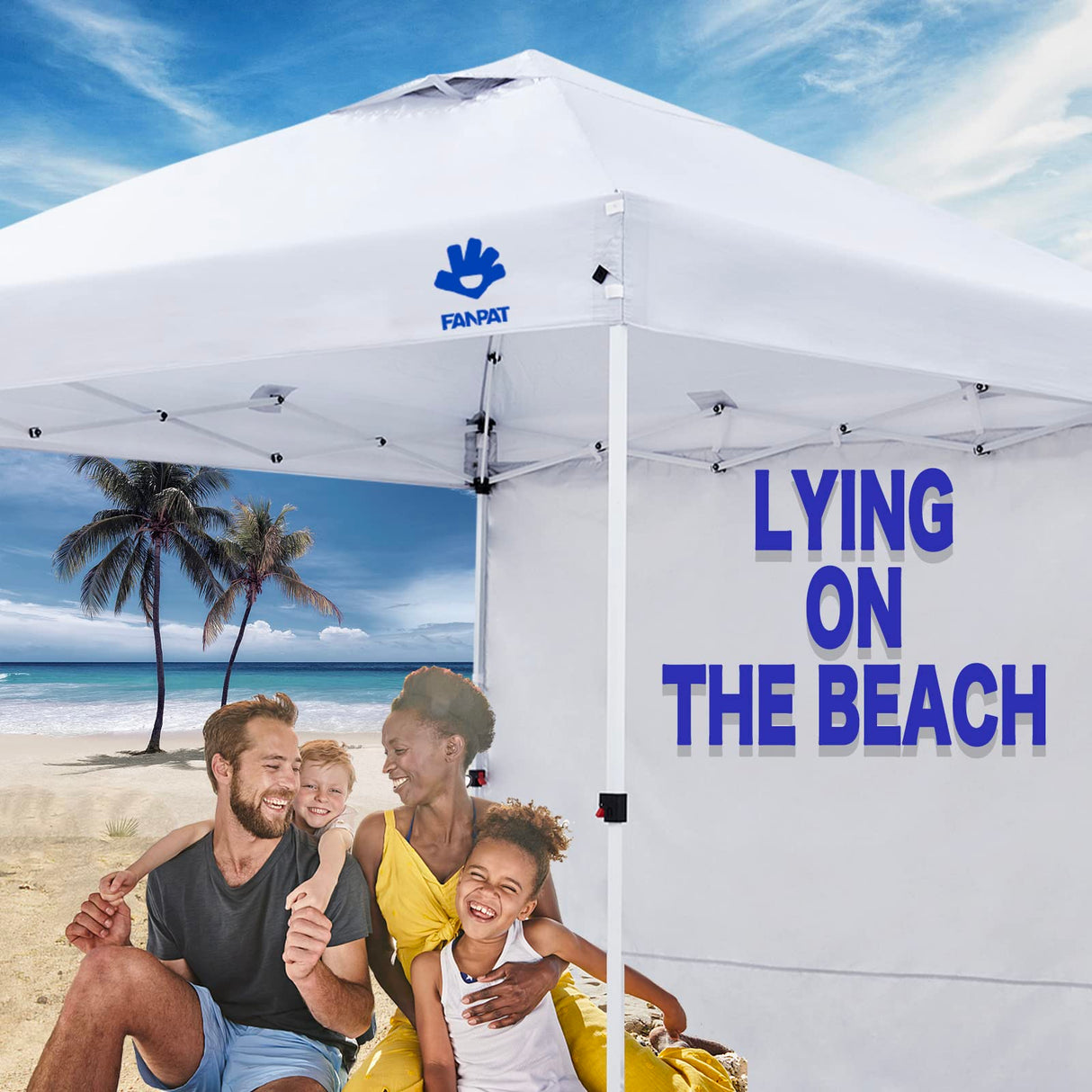 Fanpat Instant Canopy Tent Sidewalls for 10x10 Pop Up Canopy Waterproof,99% UV Protection，3 Piece Sidewalls, White(3PCS Sidewall Only, Canopy Tent NOT Included) FANPAT