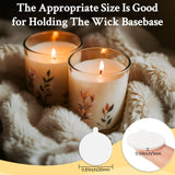 RAINFLOW 720 Pcs Wick Stickers for Candle Making - Double Sided Candle Wick Stickers Candles Making Kit with The Little Tail for DIY Homemade Fix Ornaments MAQIHAN