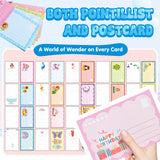 Eptchn Scratch Art for Kids Gift, Squeegee Painting Kits, Magic Dot Paint Paper Set Notebooks, Rainbow Scratch Art Kit Party DIY Gifts for Girls and Boys Ages 6 7 8 9 10 11 +(New English Instructions) Eptchn