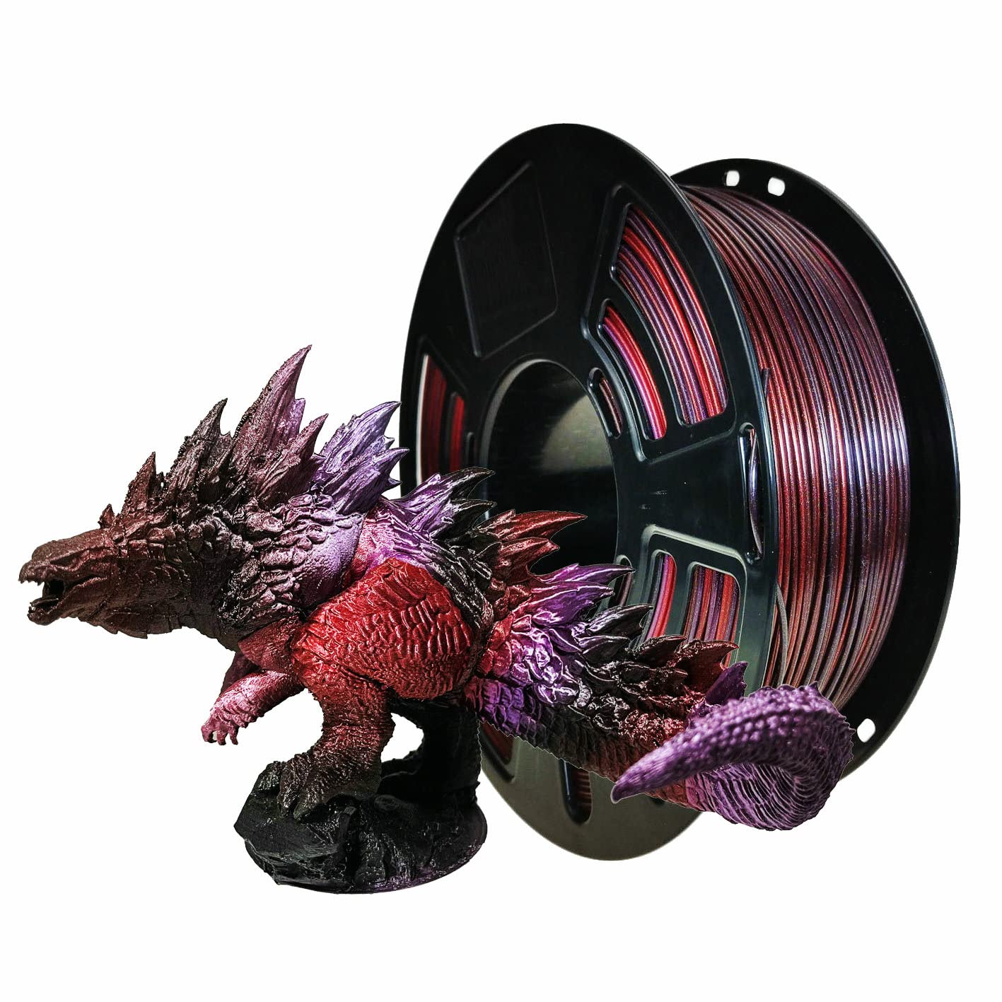 Stronghero3D PLA 3D Printer Filament 1.75mm,Galaxy Red,Black,Silk Purple,Net Weight 1kg Accuracy +/-0.05mm - WoodArtSupply