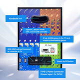 Handheld Arcade Game Console -10 Inch Mini Arcade Machine Cabinet - Classics Mini Player -Retro Games Included -Tabletop and Bartop Support for TV Output, Birthday Present Gift for Kids NBCP