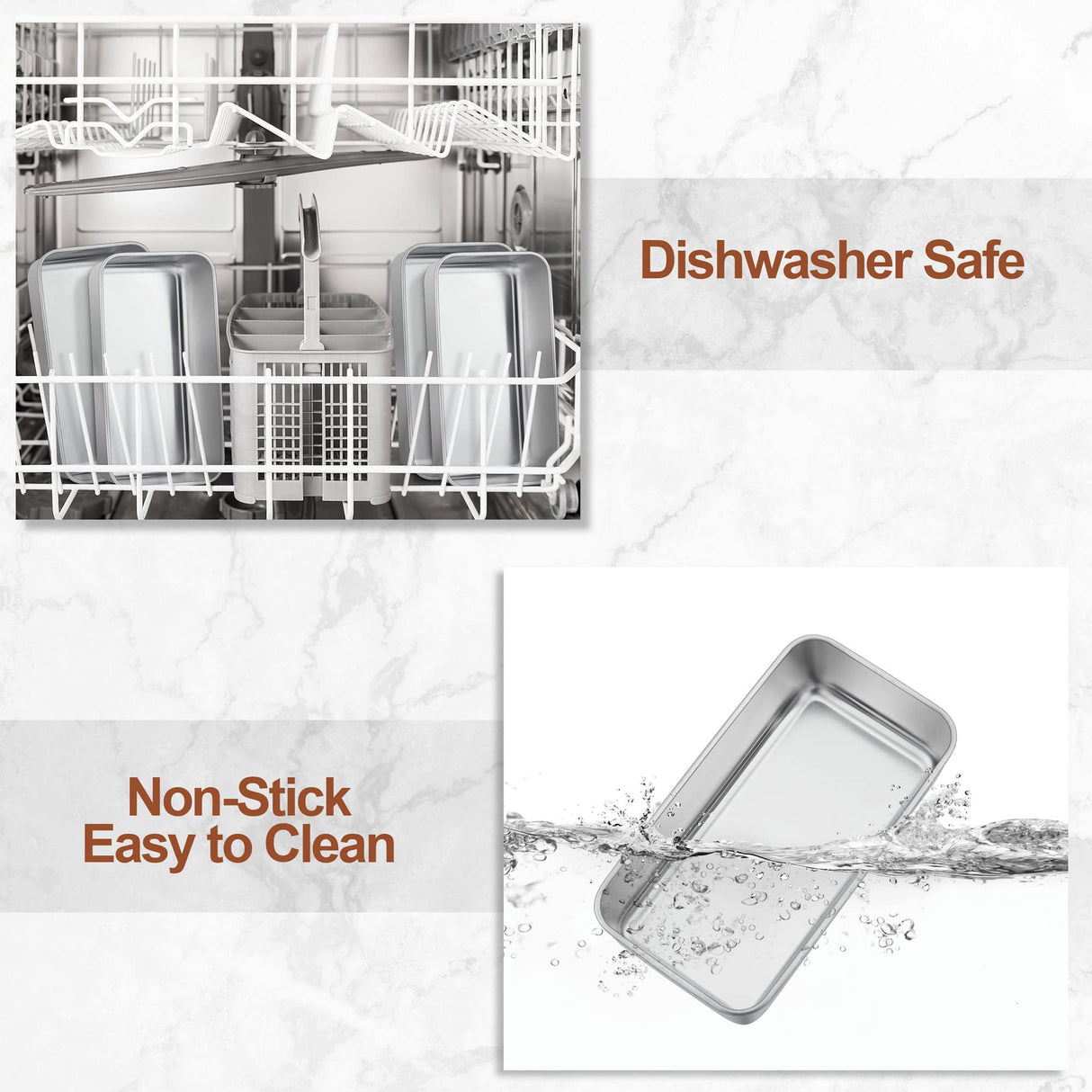 LIANYU 4 Pack Loaf Pans for Baking Bread, 9x5 Inch Bread Pan, Stainless Steel Meatloaf Baking Loaf Tin for Homemade Banana Sourdough, Dishwasher Safe LIANYU