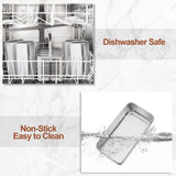 LIANYU 4 Pack Loaf Pans for Baking Bread, 9x5 Inch Bread Pan, Stainless Steel Meatloaf Baking Loaf Tin for Homemade Banana Sourdough, Dishwasher Safe LIANYU