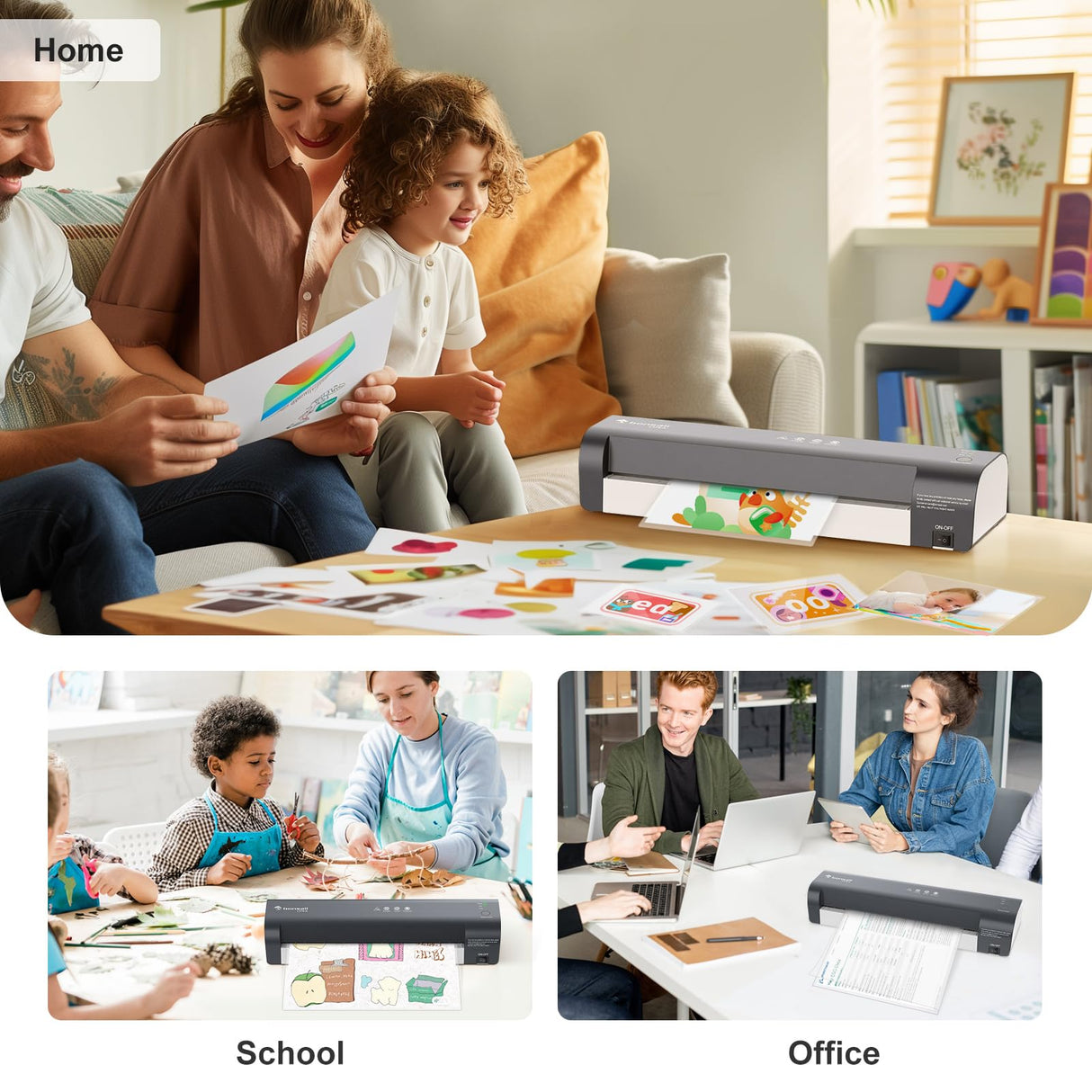 Bonsaii 13 Inch Laminator Machine with Never Jam Technology, Laminator Machine 11x17 Inch with Laminating Sheets, Laminating Machine for Home, Office, and Classroom Organization Supplies - L318-A bonsaii