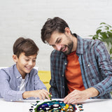 JIGFOXY Wooden Puzzle for Adults, Tree of Life Wooden Jigsaw Puzzles, Unique Zen Shape Puzzles, Christmas Thanksgiving Gifts for Family Friend(S-7.9 * 7.9in-100psc) Jigfoxy