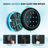 Karini 5 Rifle Gun Safes Gun Safe for Rifle and Pistols Quick Access Rifle Safe for Home Assembled Gun Cabinets for Rifles and Shotguns Long Gun Safe Clearance Gun Locker with Adjustable Shelf Karini