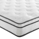 Modway Jenna 8” Innerspring and Memory Foam Twin Mattress With Individually Encased Coils, White Modway
