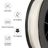 PVA Filament, Water Soluble Support 3D Printer Filament 1.75mm 0.5KG Spool for 3D Printers, Natural TRONXY