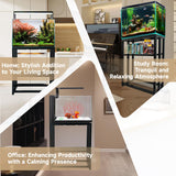 MEWSDEN 10 Gallon Fish Tank Stand, Heavy Duty Metal Aquarium Stands, Reptile Tank, Turtle Tank, Breeder Tank Stand, Fish Tank and Stand Combo Set (10 Gallon 24.8"x9.25") MEWSDEN