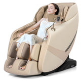 RELX 2025 Massage Chair Full Body, Zero Gravity Airbag Shiatsu Massage Chair with SL-Track, Heating, AI Control, Body Scan, 13 Modes, Foot Rollers, and Deep Yoga Stretch (Beige) RELX