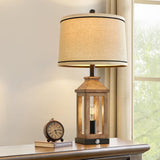 G-SAFAVA 23.75" Farmhouse Table Lamps Set USB A+C Charging Ports 3-Way Dimmable Touch Control Lamp Nightlight Vintage Modern Lamp for Living Room Bedroom with 2 Light Sources (2 Bulbs Included) G-SAFAVA