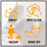 Machine Washable Leaves Design Non-Slip Rubberback 3x10 Traditional Runner Rug for Hallway, Kitchen, Bedroom, Living Room, 2'7" x 9'10", Brown Ottomanson