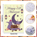 Zhanmai 48 Pcs Ramadan Coloring Book Bulk with Stacking Crayons Ramadan Moon Star Holiday Activity Book Eid Mubarak Coloring Book for Activities Party Favors Supplies Gifts (Moon) Zhanmai