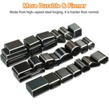 YKSPLUSK 56 Pieces Leather Hole Punch Set, Leather Cutting Dies Kit with Storage Case & Mat, Multiple Shapes Hole Punch Tool for Belts, Hollow Punch Cutter Tool for Handmade DIY Crafts YKSPLUSK