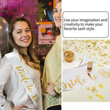 CIEHER Sash White Sash Blank Satin Sash Bride Sash Custom Sash Prom Court Sash Mommy to Be Sash Birthday Sash Bride to Be Sash Bachelorette Sash Graduation Sash Party Decorations Make Your Own CIEHER