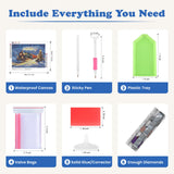 SENQAO Snow Train Diamond Art Kits for Adults,Christmas 5D Diamond Painting Kits for Beginners,Round Full Drill Gem Art for Adults,DIY Diamond Dots Paintings Picture Arts Craft for Home Decor 12x16in SENQAO