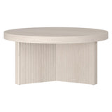 Henn&Hart Holm Coffee Table, 32" Wide, White Henn&Hart