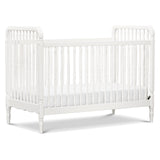 Namesake Liberty 3-in-1 Convertible Spindle Crib with Toddler Bed Conversion Kit in White, Greenguard Gold Certified NAMESAKE
