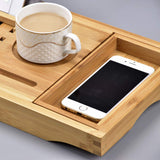 Sen Yi Bao Luxury Bathtub Caddy Tray，Bamboo Bathtub Tray Caddy - Wood Bath Tray Expandable，Can be Placed Book and Integrated Tablet Smartphone and Wine Holder - Gift Idea for Loved Ones Sen Yi Bao